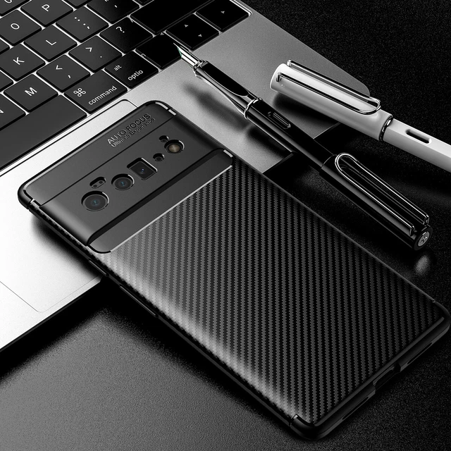 For Google Pixel 8/7/6 Pro/6a Case Slim Carbon Fiber Shockproof Heavy Duty Cover