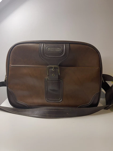 Vintage Leather Samsonite Shoulder Travel/computer Bag