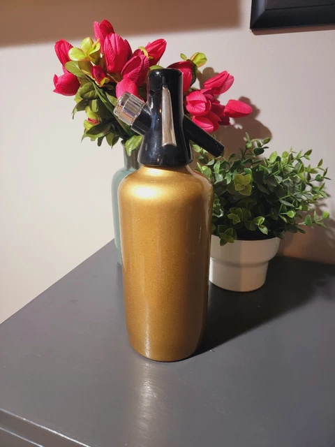 Vintage Gold Kidde Soda King Model 36  Soda Syphone