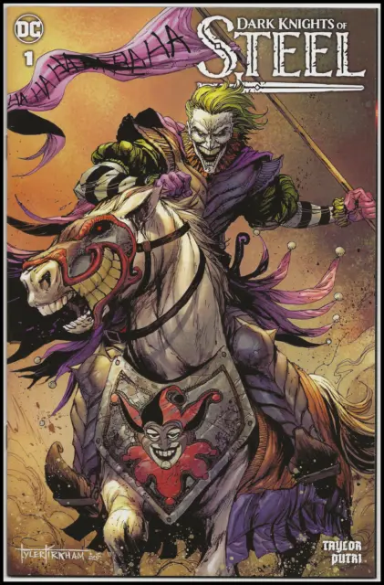 Dark Knights Of Steel #1 (2021) Kirkham 'Joker' Trade Variant Tom Taylor Dc Nm+ 3