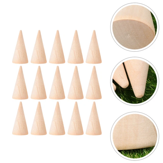 15 pz supporto da scrivania cono ornamenti legno supporto espositivo per ornamenti