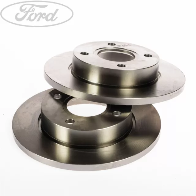 Genuine Ford Fiesta Mk4 KA Motorcraft Front Solid Brake Disc 240mm PAIR 1112542