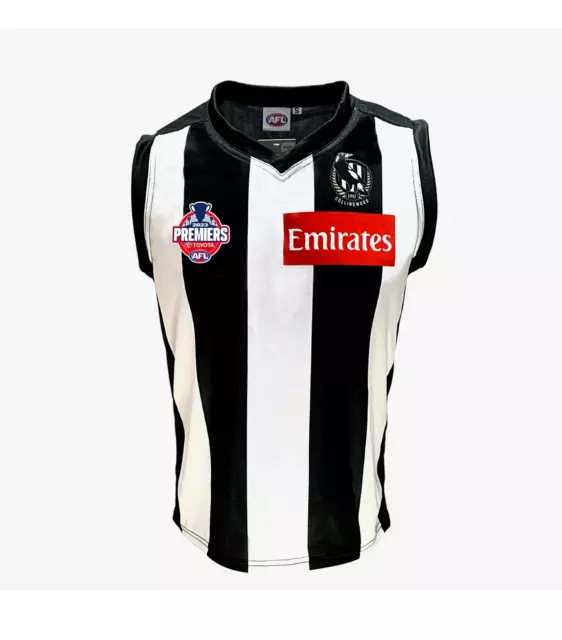 AFL Collingwood Home Guernsey Footy Magpies Premiers Jersey Jumper Youth Men Kid