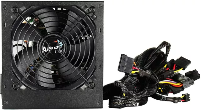 AeroCool Integrator 500 W 80 Plus Bronze Power Supply Unit with UK 3 Pin Power L 2