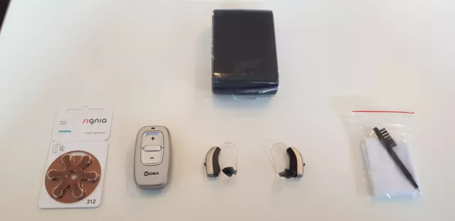 Audífonos digitales Widex transparentes 220/440 FS + inalámbrico remoto