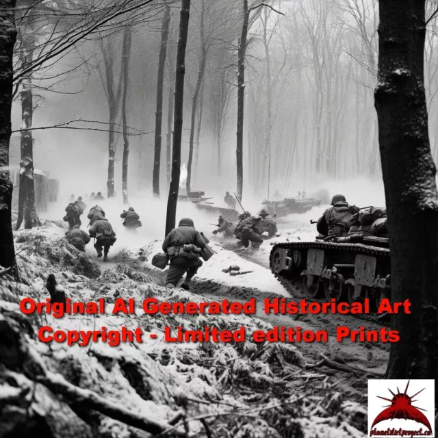 8x10 Original AI-Generated Fine Art Prints - Limited Edition Artist Signed - War