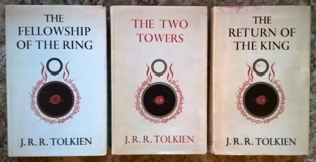 Lord of the Rings Tolkien First 1st Edition Set Fellowship Two Tower Return King