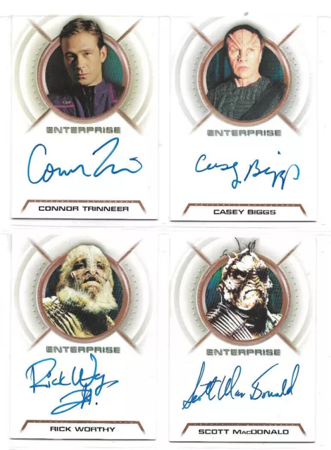 Star Trek Enterprise Season 3 -  Autograph Card Selection NM 2004 Rittenhouse