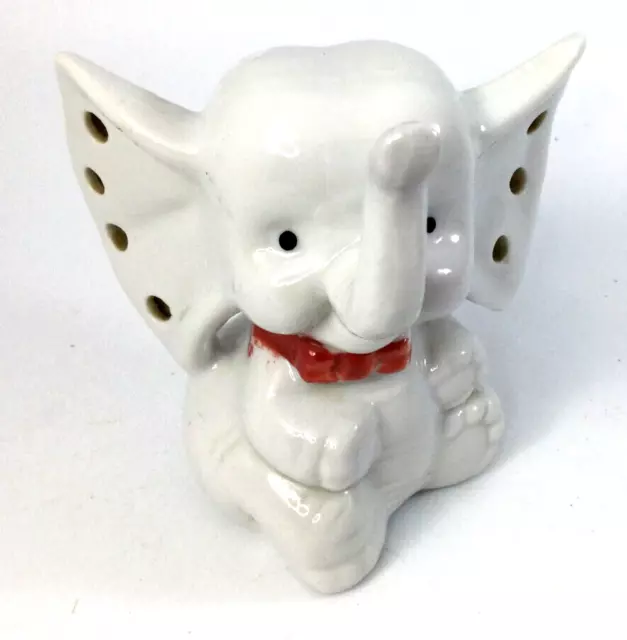 Vintage Ceramic Elephant Figurine/Earring Holder Trunk Up