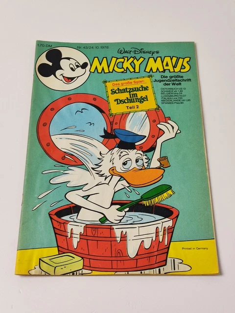 Micky Maus 1978 - Heft Nr.: 43 (24.10.1978) | Comic < SEHR GUT >