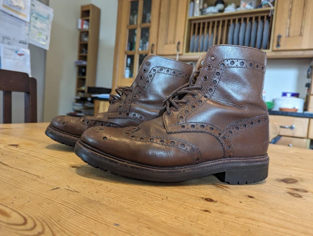 GRENSON FRED (BROWN) Size Brogue High/Mid Goodyear Commando