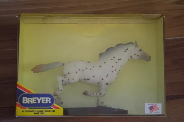 Breyer NIB Riddle Passing Through Time, Phase III LE 3800 Leopard Appy Hobo