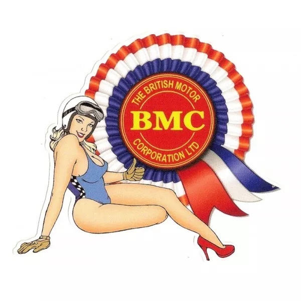 BMC right Pin Up droite Sticker vinyle laminé