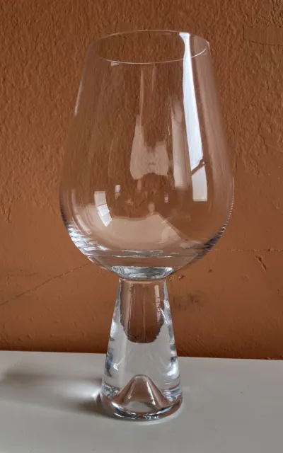 Tom Dixon London Single Tank Wine Glass Scratched 7 3/8” Gorgeous Design!