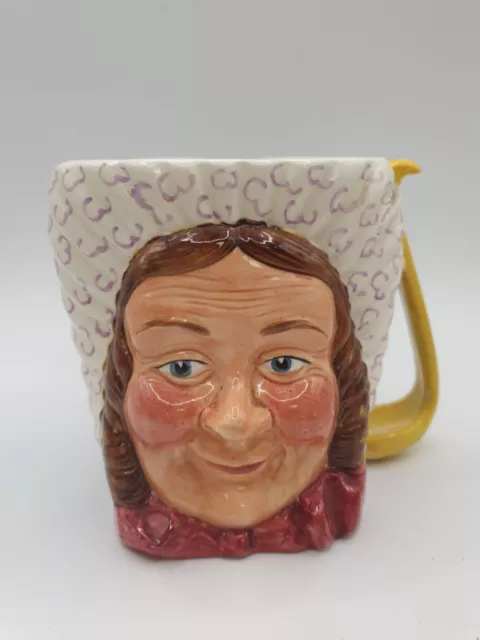 Vintage Staffordshire Fine Ceramics MRS BARDELL 4" Old Lady Character Toby Jug