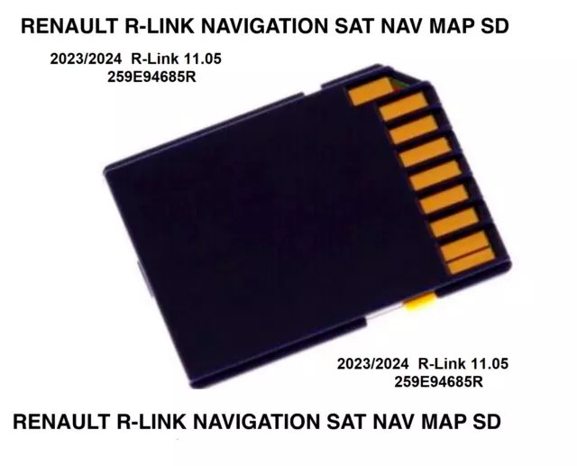 Renault R-Link Navigaton Carte Sat Carte Sd Carte 2023 V11.05 -259E94685R...