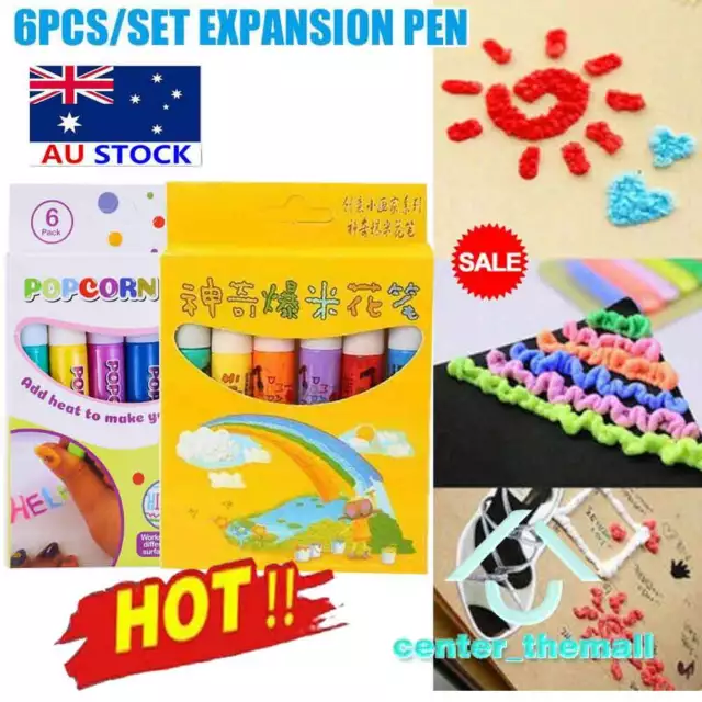 3d Magic Puffy Pens, Cotton Popcorn Pens, Cotton Bubble Pen