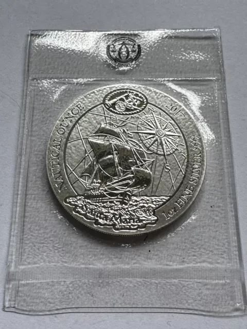 Goldies: Ruanda 2017 - Nautical Ounce - Santa Maria-1 oz 999 Silber Fine Silver