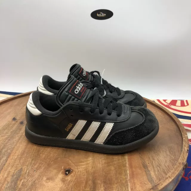 Adidas Samba Classic Unisex Sneakers Black Indoor Soccer Shoes Kids 1.5 036516