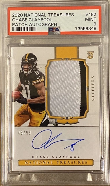 2020 NATIONAL TREASURES Chase Claypool recrue patch voiture RPA #/99 ...
