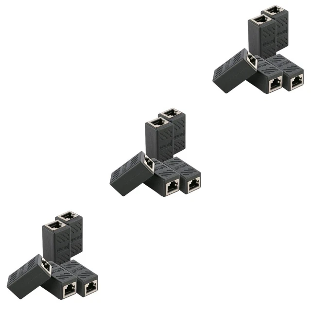 15 Stück Ethernet-Kabel In-line abgeschirmte RJ45-Kupplung Weibliche zu