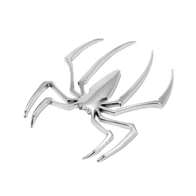 DIY Car Stickers Metal Spider Shape Emblem Chrome 3D Car Truck Motor Decal