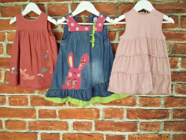 Baby Girls Bundle Age 9-12 Months H&M Next M&S Summer Dresses Floral Bunny 80Cm