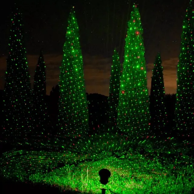 Neu Weihnachtensbeleuchtung Laserworld Strahler Garten Laser Effekt rot grün