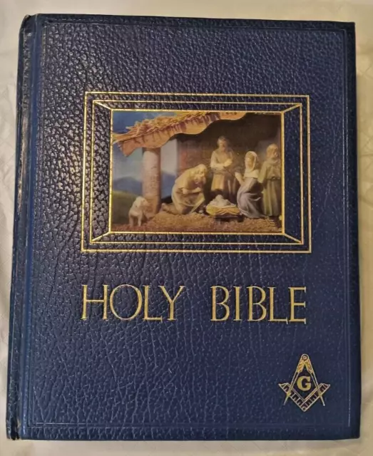 De Vore Holy Bible Masonic Master Reference Edition Heirloom  1960 L03C