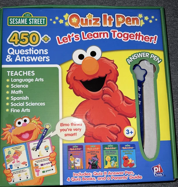 EXCELLENT QUIZ IT Pen age 3+ PRESCHOOL 4x Books 450 Questions Sesame