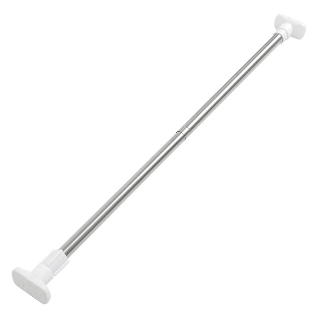 Tenda doccia binario vestiti in acciaio inox bianco asta regolabile