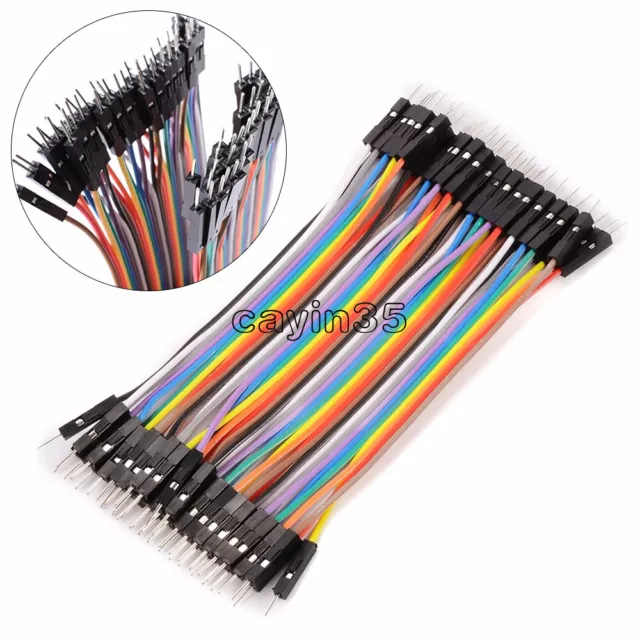 Durable 40pcs Dupont 10CM Male To Male Jumper Wire Ribbon Cable for Breadboard