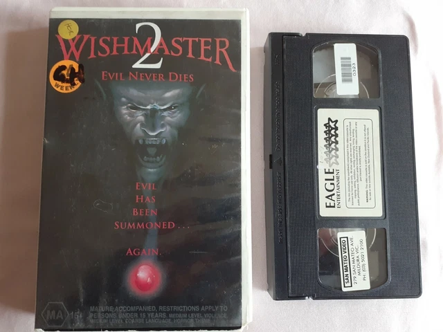 Wishmaster 2 Wes Craven Horror Vhs Video Tape Ma 15 7 00 Picclick Au