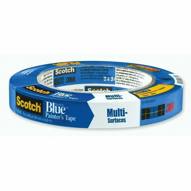 3M SCOTCHBLUE 2090 SafeRelease Crepe Paper MultiSurfaces Painters