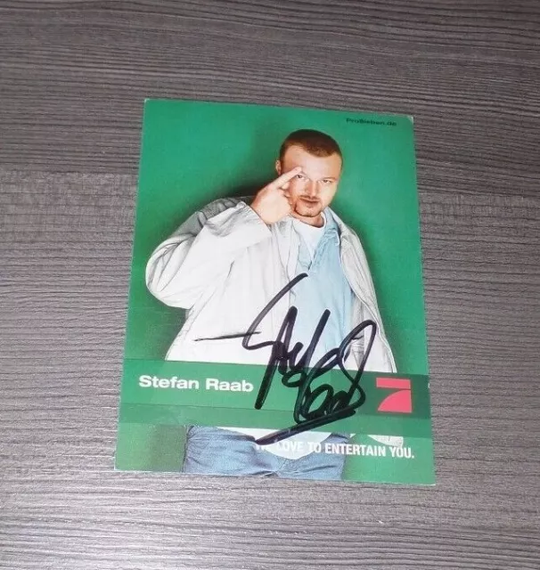 Stefan Raab, Original Signed Autographcard 3 7/8x5 7/8in (2)