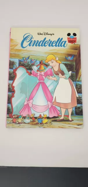 Walt Disney's Cinderella Wonderful World of Reading Book FREE SHIPPING!