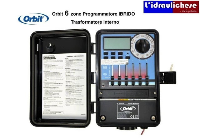 ORBIT CENTRALINA 6 Stazioni 3 Programmi TRASFORMATORE INTERNO Art.94466