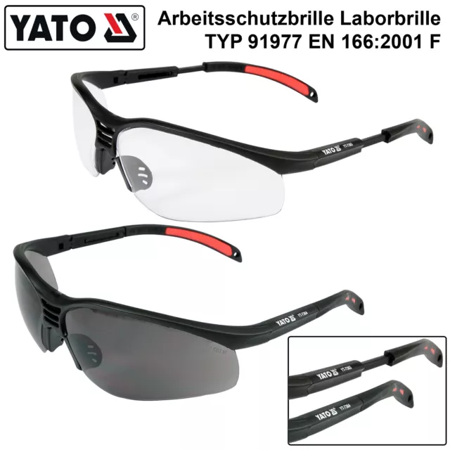 Arbeitsschutzbrille Laborbrille Augenschutz Sportbrille verstellbar Profi Brille