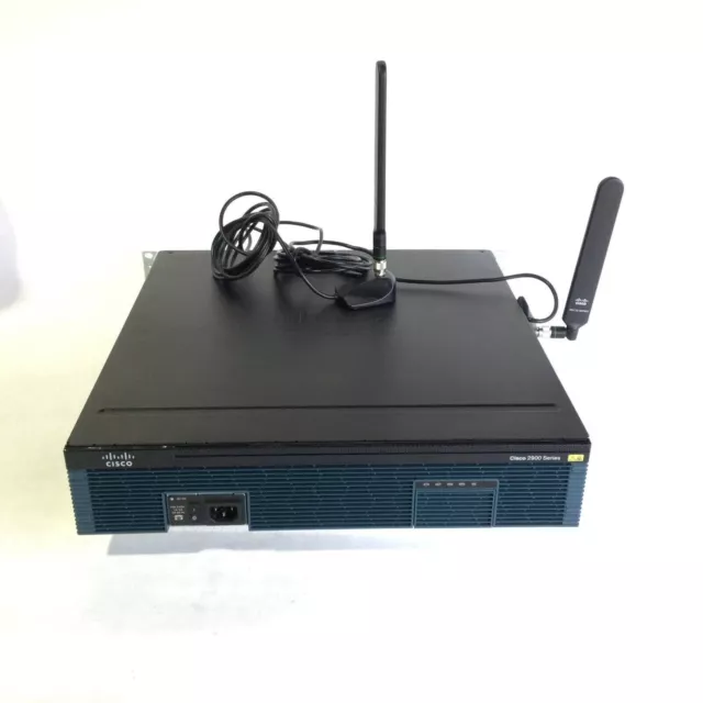 Cisco 2911/K9 Router with EHWIC-4G-LTE-AU with 2X 4G Antenna & EHWIC-D-8ESG-P