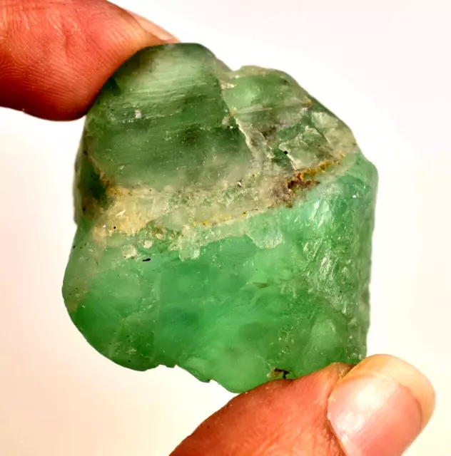 141.55 Ct Naturel Vert Brésil Fluorite Terre- Miné Cristal Lâche Brut 2