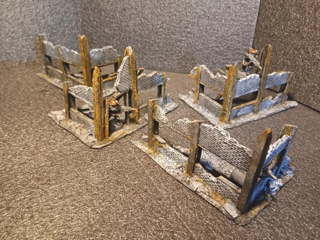 WARGAMES TERRAIN SCENERY Building Ruins X4 Warhammer WW2 40K Bolt ...
