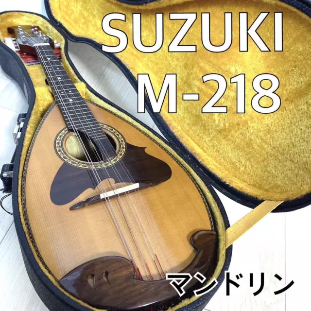 SUZUKI Mandolin M-218 with Hard Case Musical Instrument