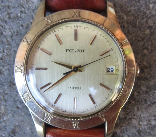 Orologio Da Polso A Carica Manuale AUREOLE 17 Rubis Incabloc Movimento - Foto 12