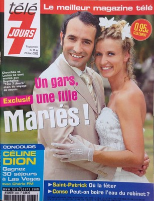 Télé Z du 14/01/2002; Un gars Une Fille Jean Dujardin et Alexandra Lamy 