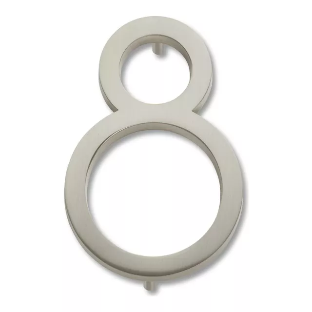 Atlas Homewares - Avalon - AVN8-BRN Modern #8 Home Number in Brushed Nickel