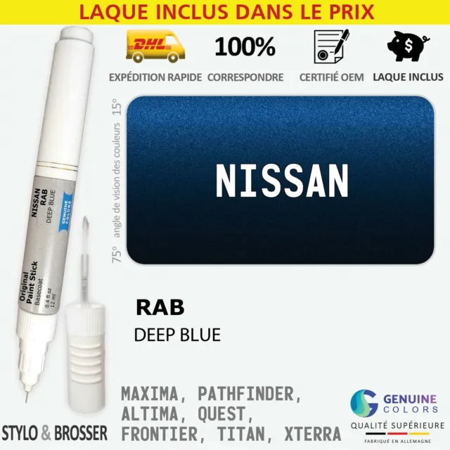 Exterior RAB Bleu Stylo Retouche Peinture pour Nissan RAB Reparation Stylo MSRP