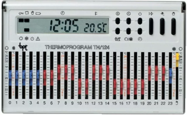 Thermostat Programmierbare Elektronisch Täglich Von Wand Weiß Th / 124.01