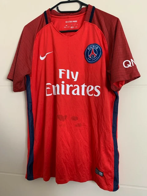 Maillot PSG Di Maria 2016/2017 – Nike, Taille M, Bleu, Homme, Occasion