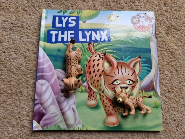 Deagostini My Zoo Animals - Lys The Lynx Family Figures & Book Set