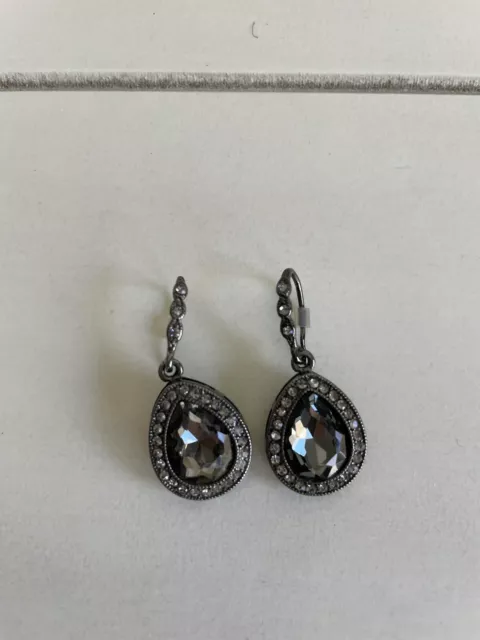 Express Chrome Cubic Zirconia Women’s Dangle Earrings